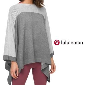 Lululemon It All Lines Up Poncho Heathered Core Ultra Light Grey / Heathered